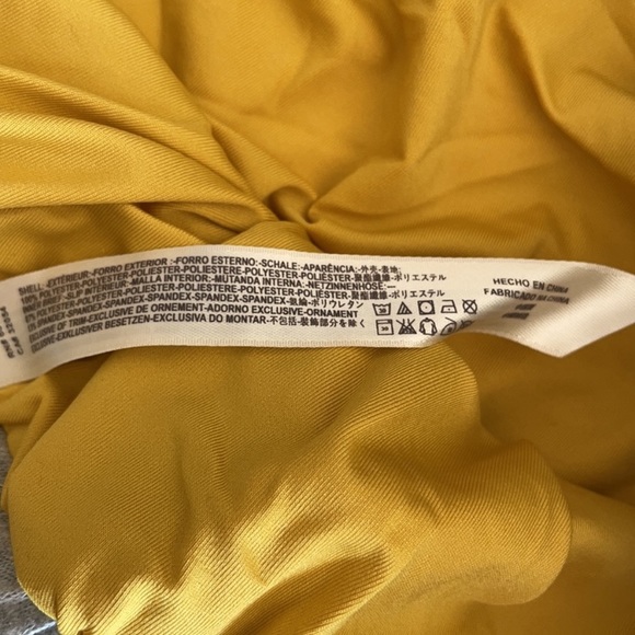 Free People NWT Moonlight Yellow Reflective Shorts in Small - Picture 5 of 7